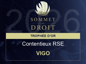 Vigo - Trophée Sommet du Droit 2026 - Contentieux RSE