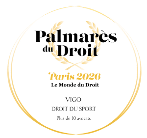Palmarès du Droit 2026 - Trophée d'or droit du sport
